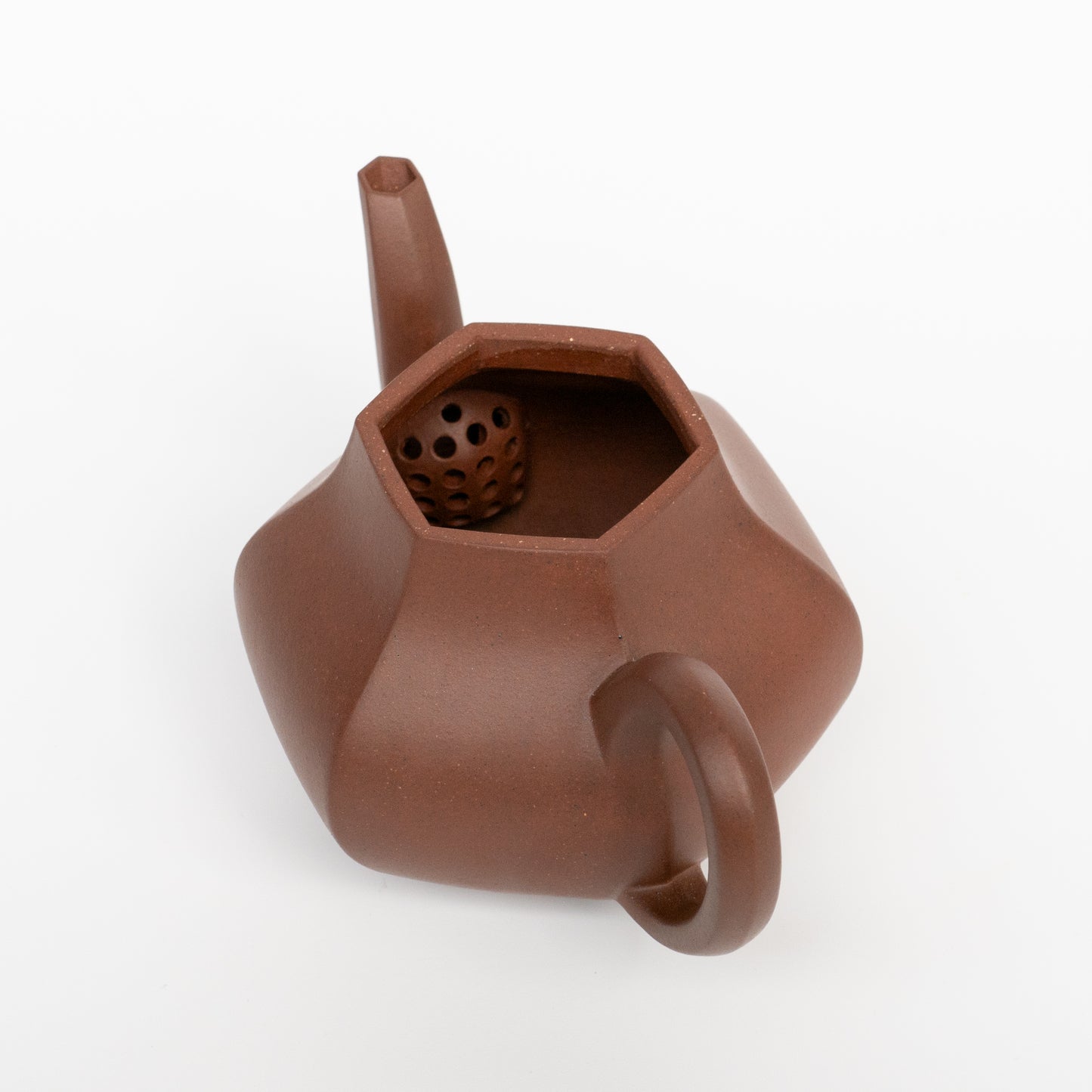 120ml Da Hongni Hexagonal Pear Shape Yixing Teapot