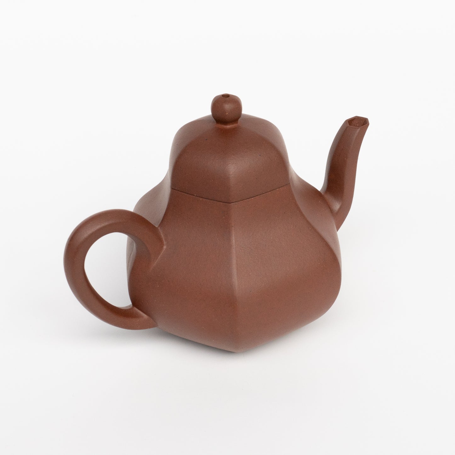 120ml Da Hongni Hexagonal Pear Shape Yixing Teapot