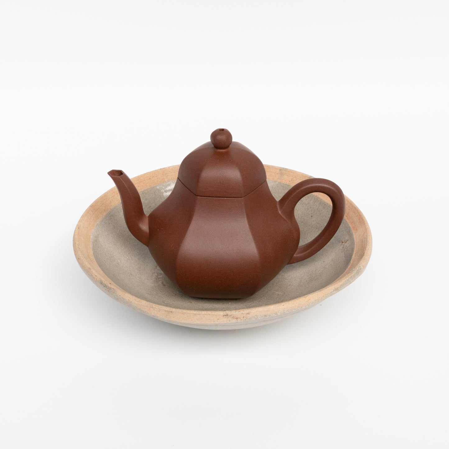 120ml Da Hongni Hexagonal Pear Shape Yixing Teapot