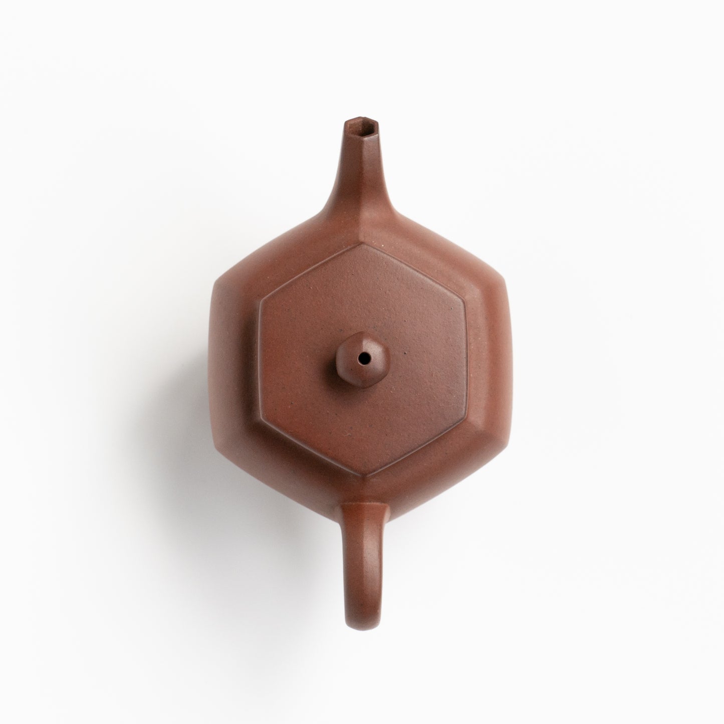 130ml Fang Xia - Da Hongni Hexagonal Yixing Teapot