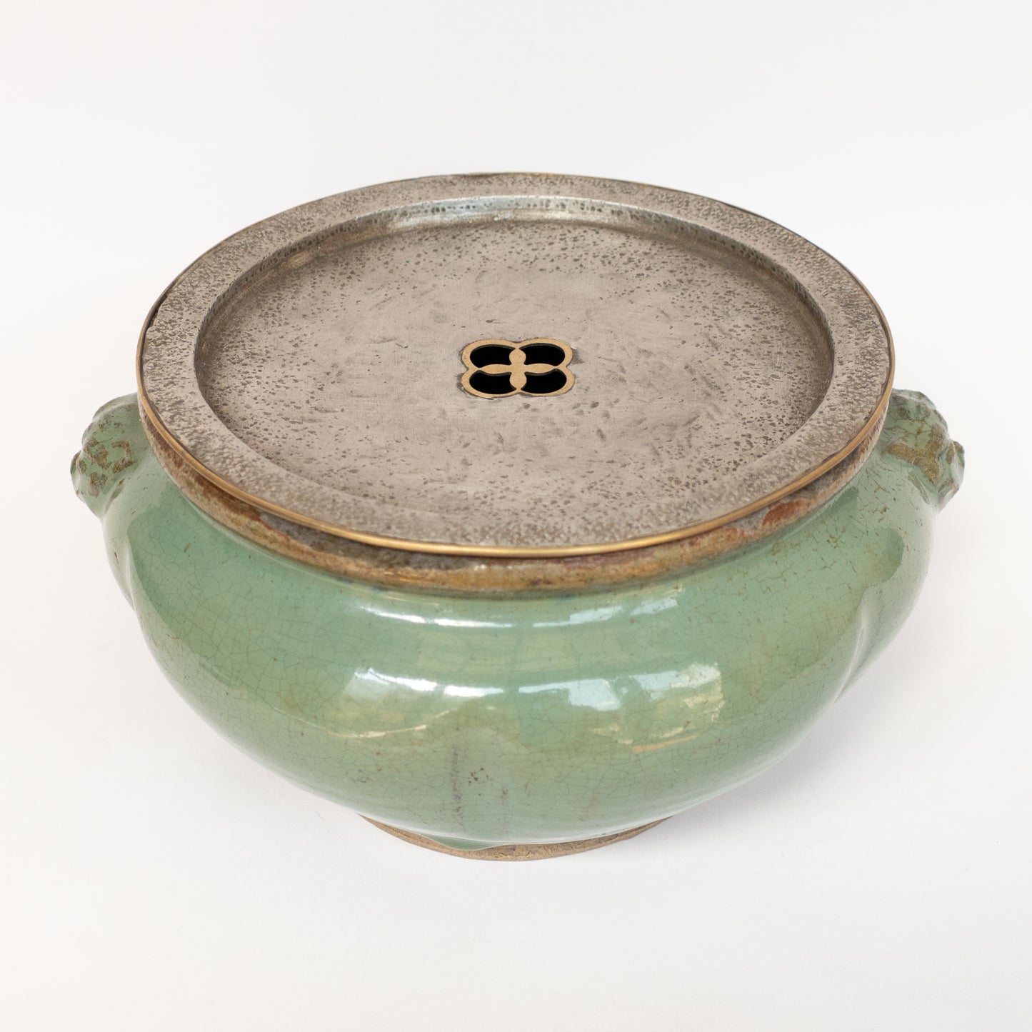 20cm Antique Huaning Handmade Tea Tray