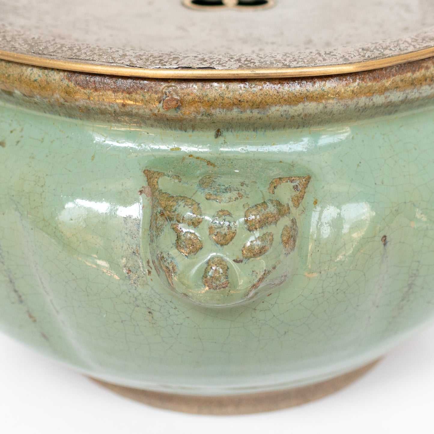 20cm Antique Huaning Handmade Tea Tray