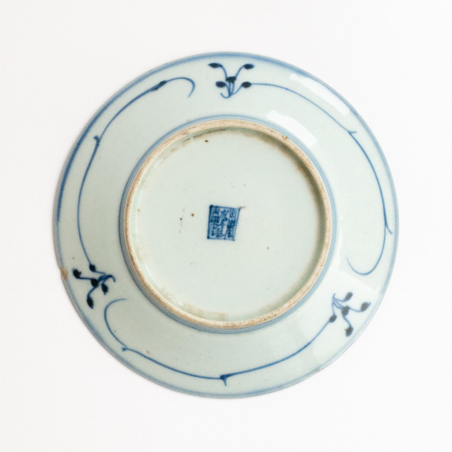 Qing Dynasty Plate Small (Flower II)