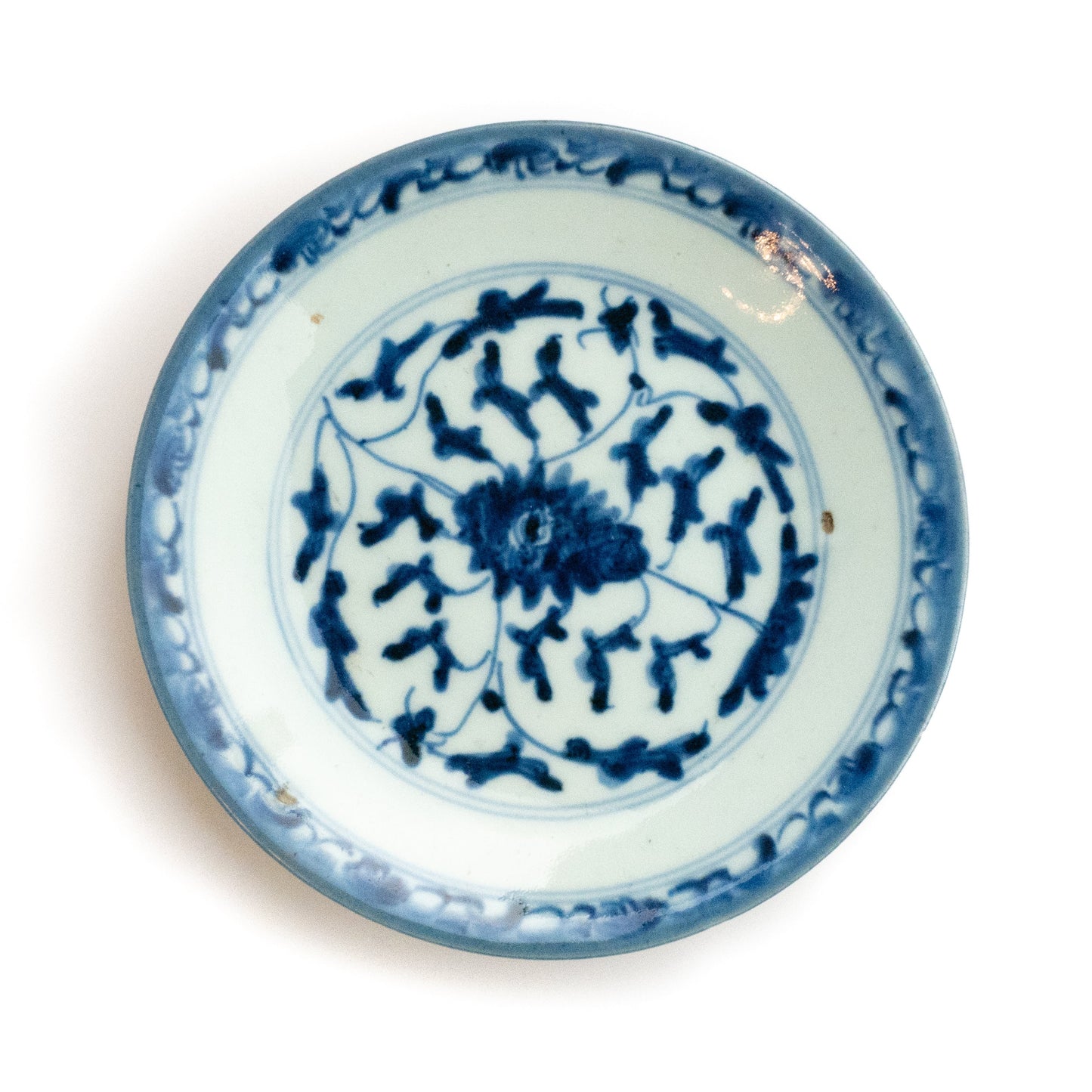 Qing Dynasty Plate Small (Flower II)