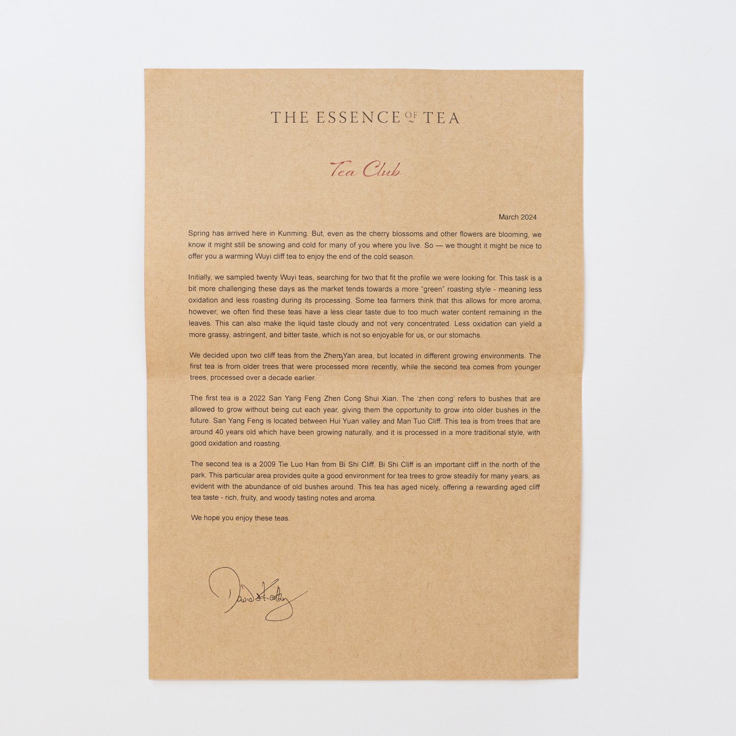 2024/03 March Teaclub Parcel - Yancha