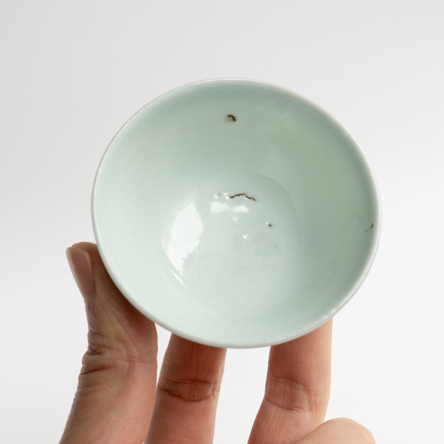 50ml-60ml Late Qing Dynasty Blue Line Cup