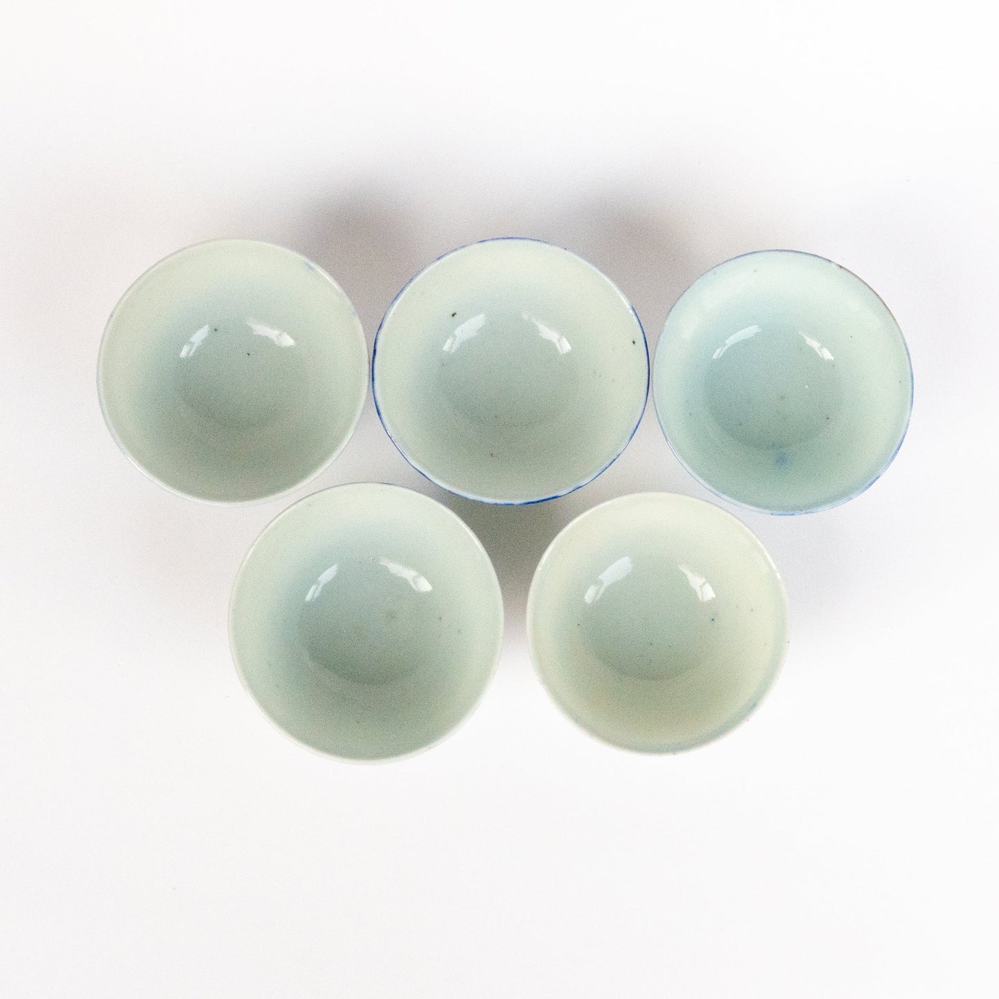50ml-60ml Late Qing Dynasty Blue Line Cup