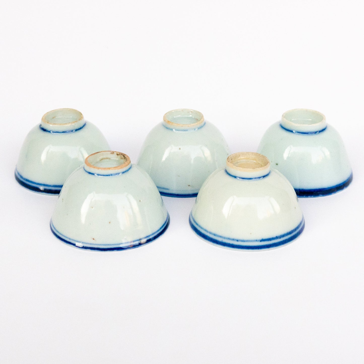 50ml-60ml Late Qing Dynasty Blue Line Cup