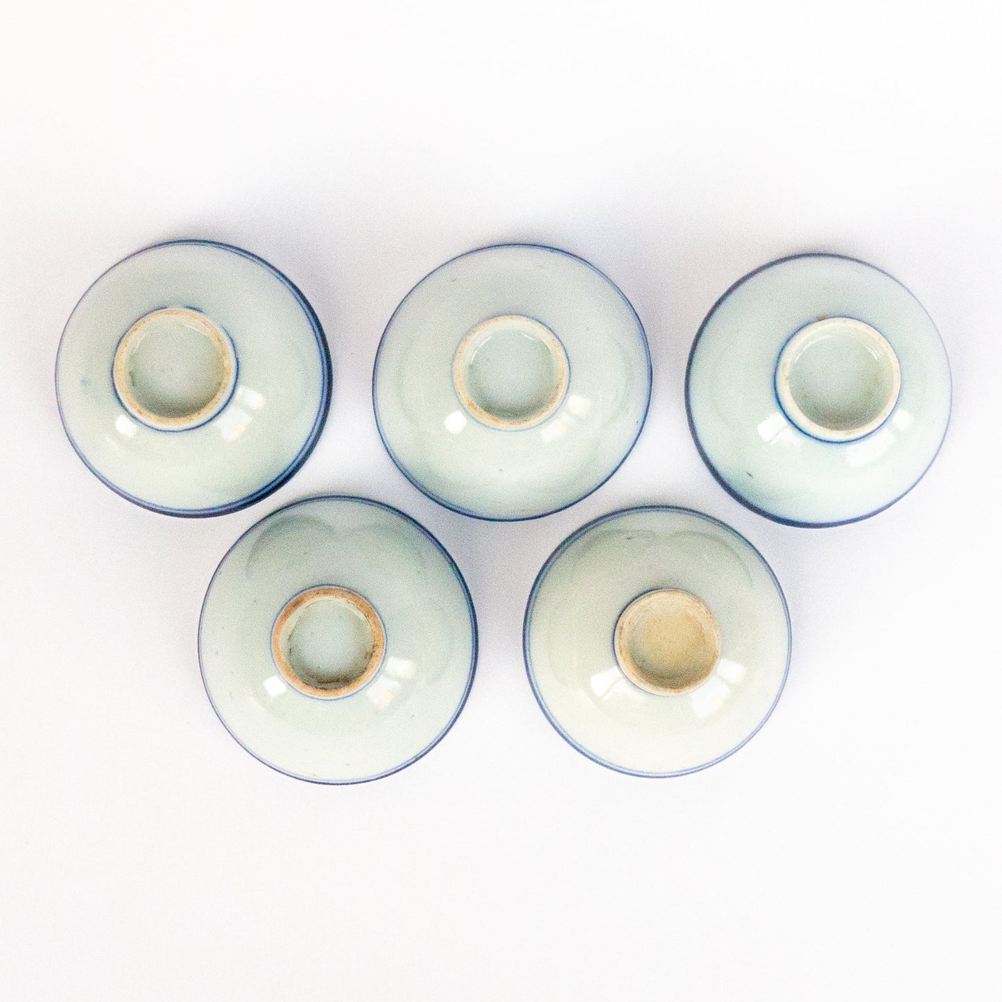 50ml-60ml Late Qing Dynasty Blue Line Cup