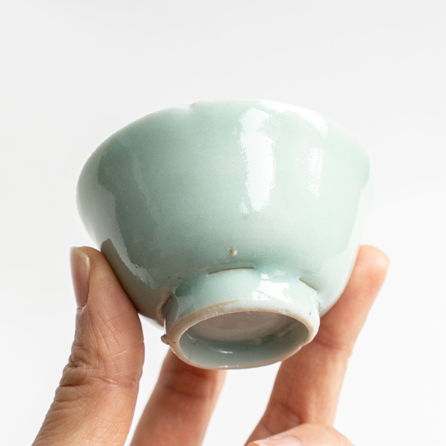 50-55ml Qing Dynasty Douqing (Green) Antique Cup