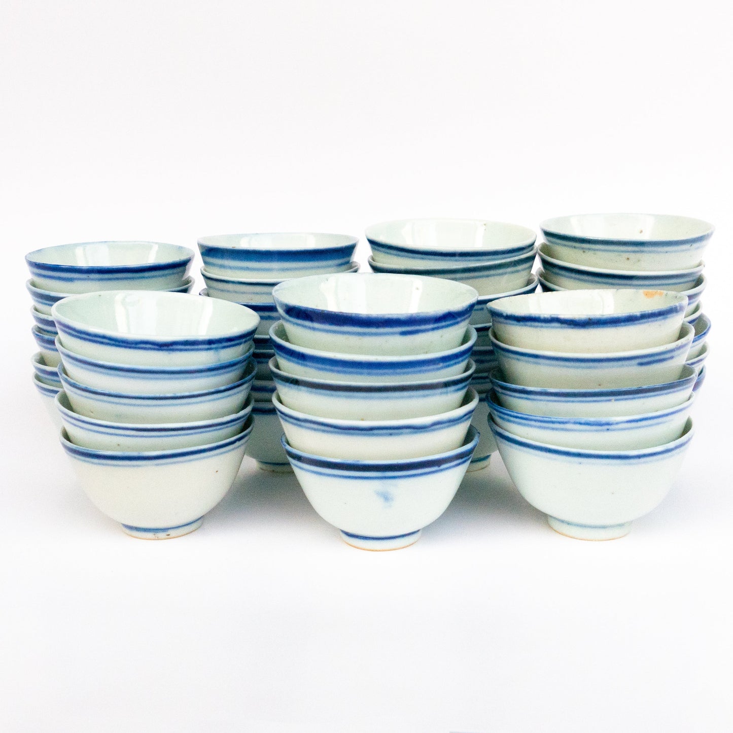 50ml-60ml Late Qing Dynasty Blue Line Cup