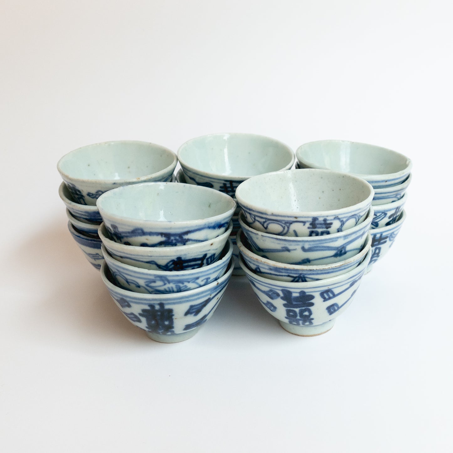 55ml-65ml Qing Dynasty XiZi Antique Cups