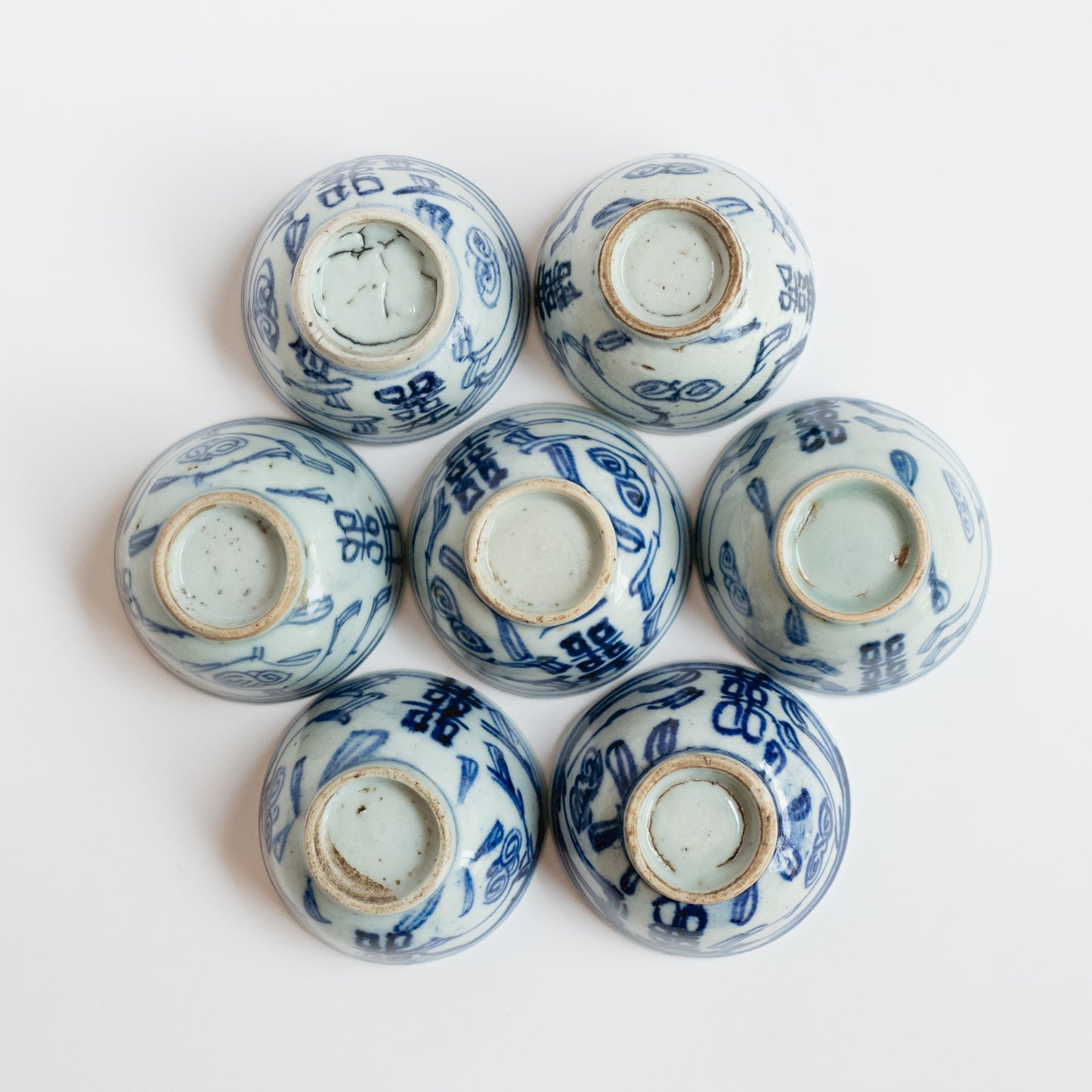 55ml-65ml Qing Dynasty XiZi Antique Cups