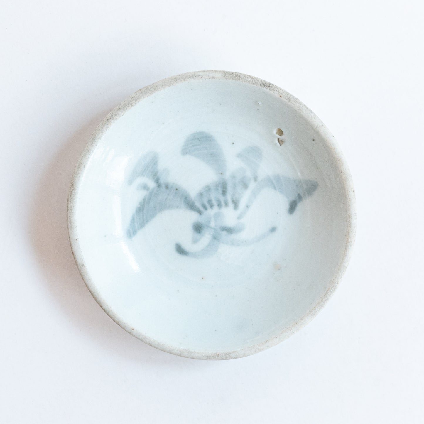 7.5-7.8cm Qing Dynasty Flower Cup Saucers (Pair)