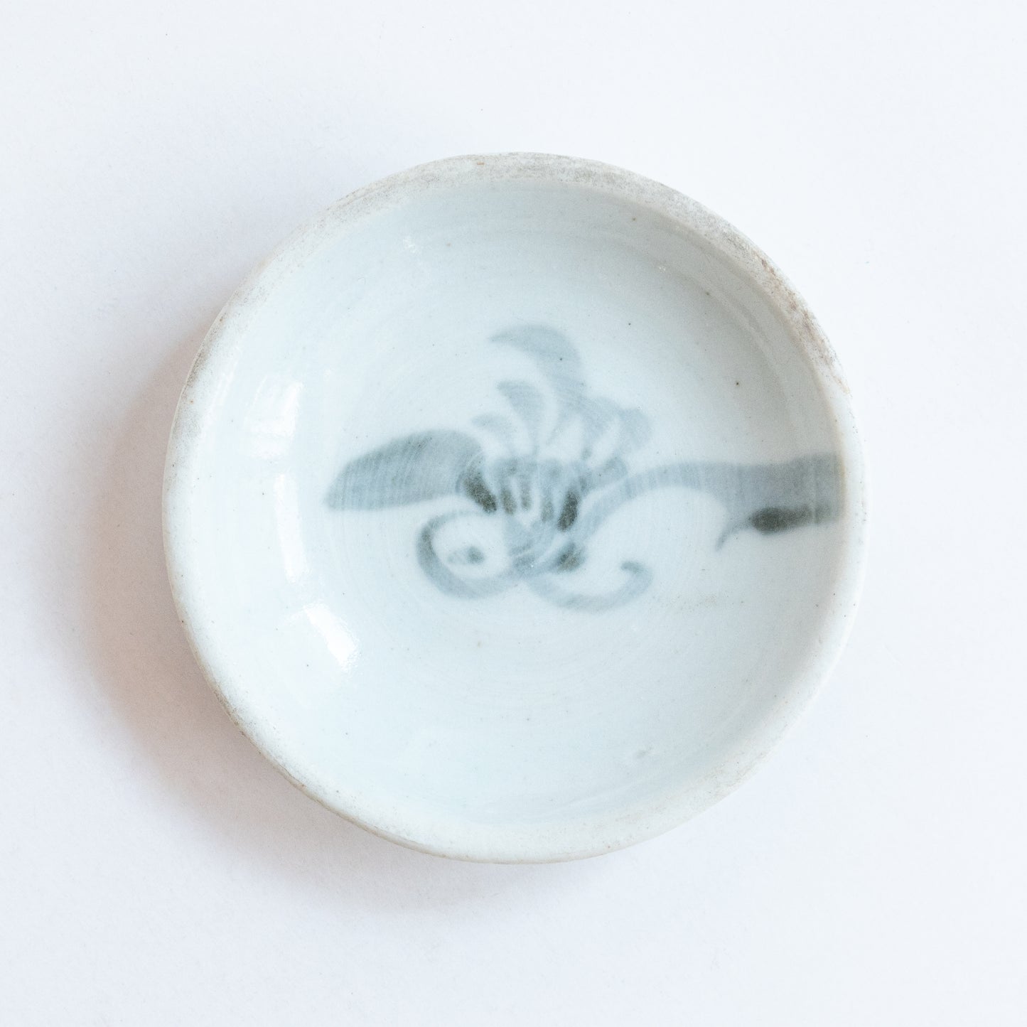 7.5-7.8cm Qing Dynasty Flower Cup Saucers (Pair)