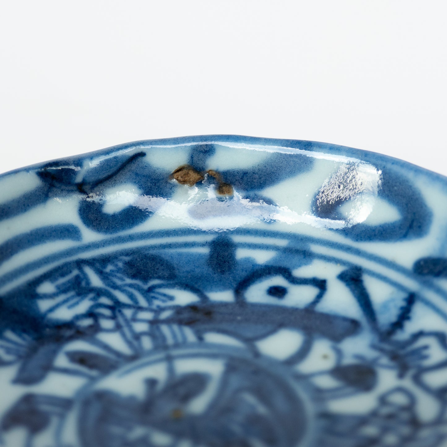 8-8.4cm Qing Dynasty Bird Cup Saucer