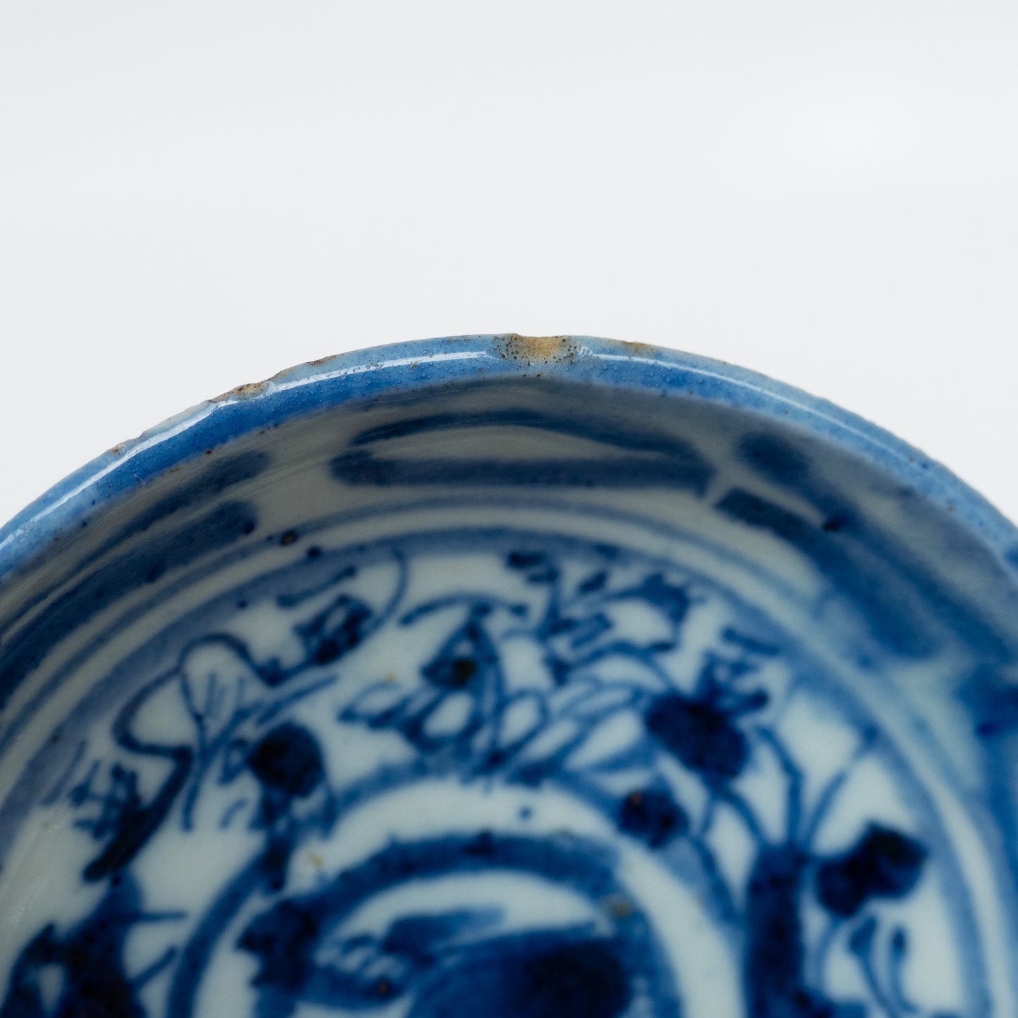 8-8.4cm Qing Dynasty Bird Cup Saucer