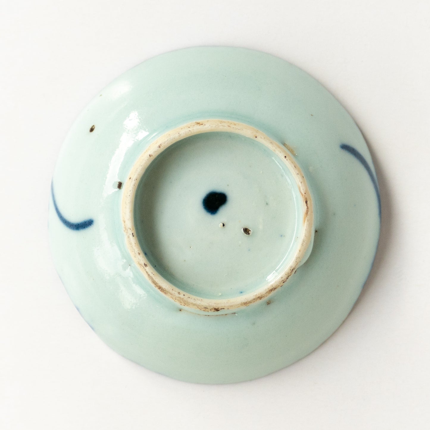 8-8.4cm Qing Dynasty Bird Cup Saucer