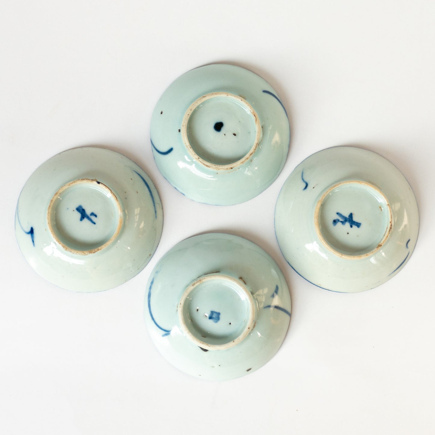 8-8.4cm Qing Dynasty Bird Cup Saucer