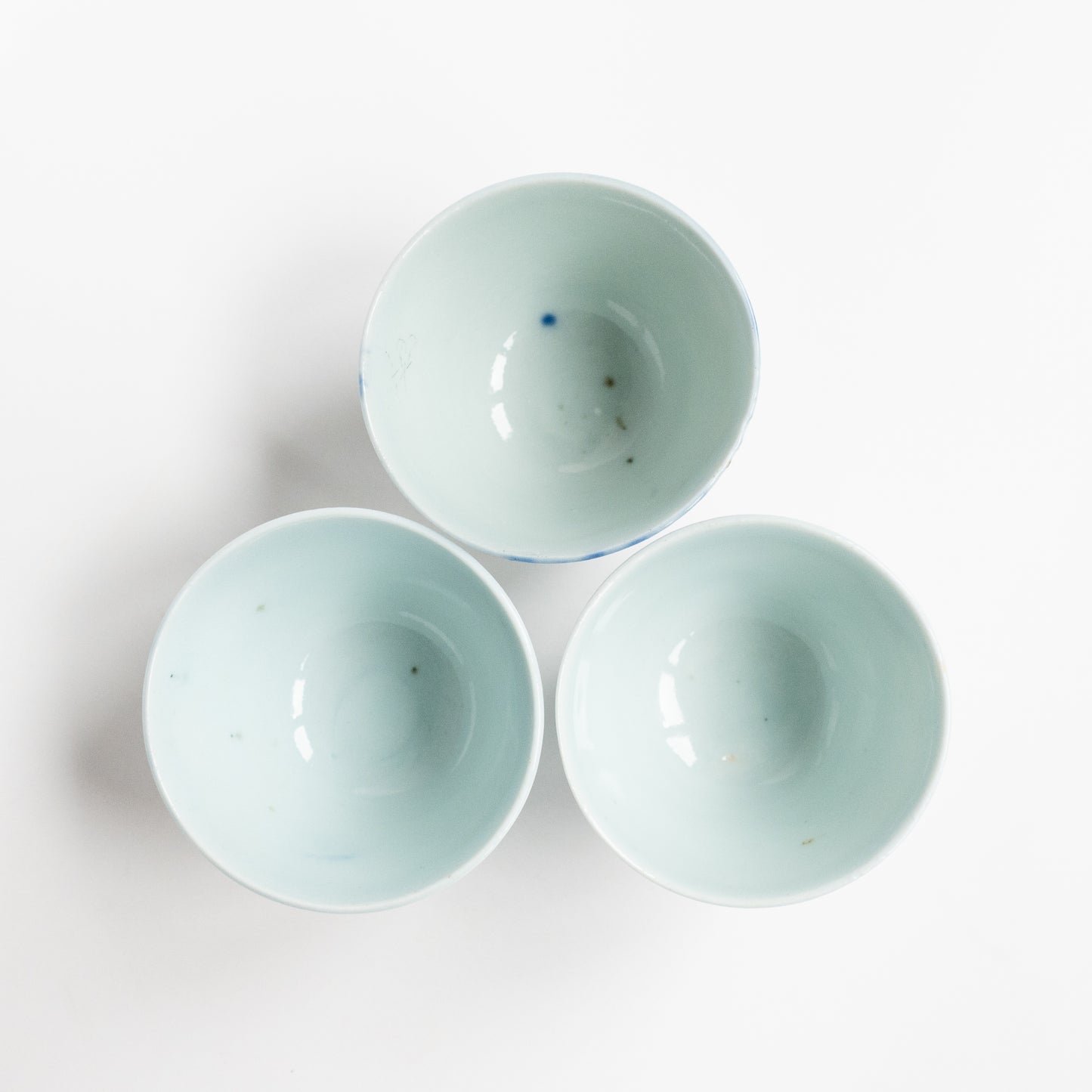80-90ml Late Qing Dynasty Large Blue Line Cup