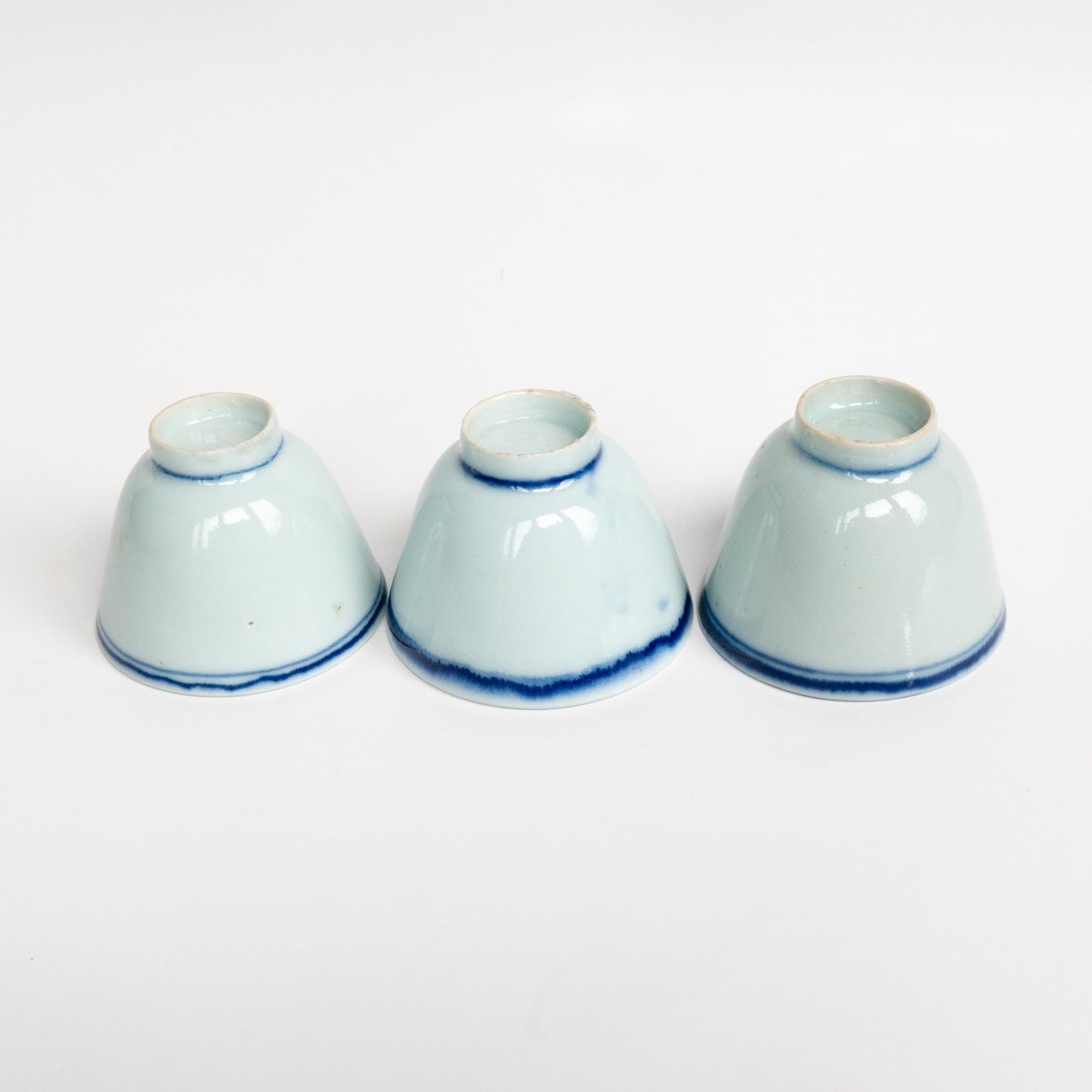 80-90ml Late Qing Dynasty Large Blue Line Cup