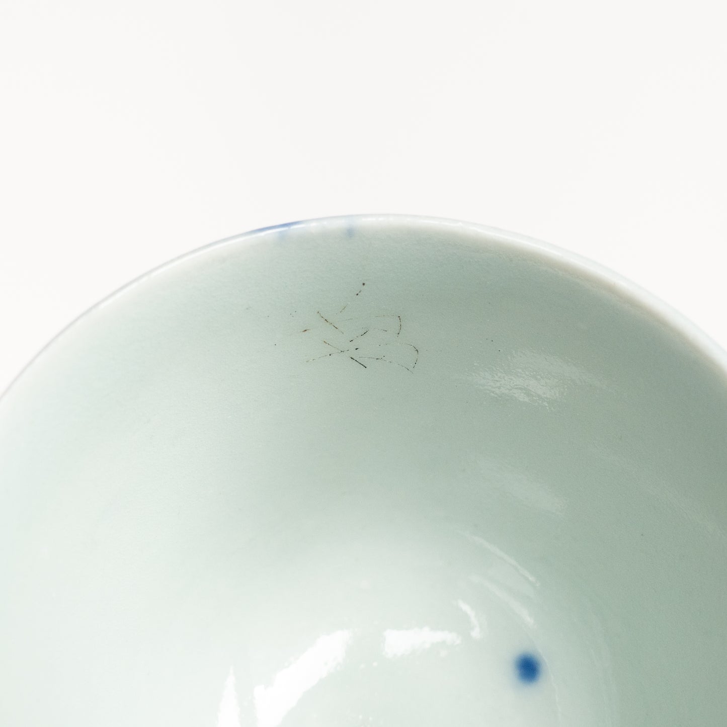 80-90ml Late Qing Dynasty Large Blue Line Cup