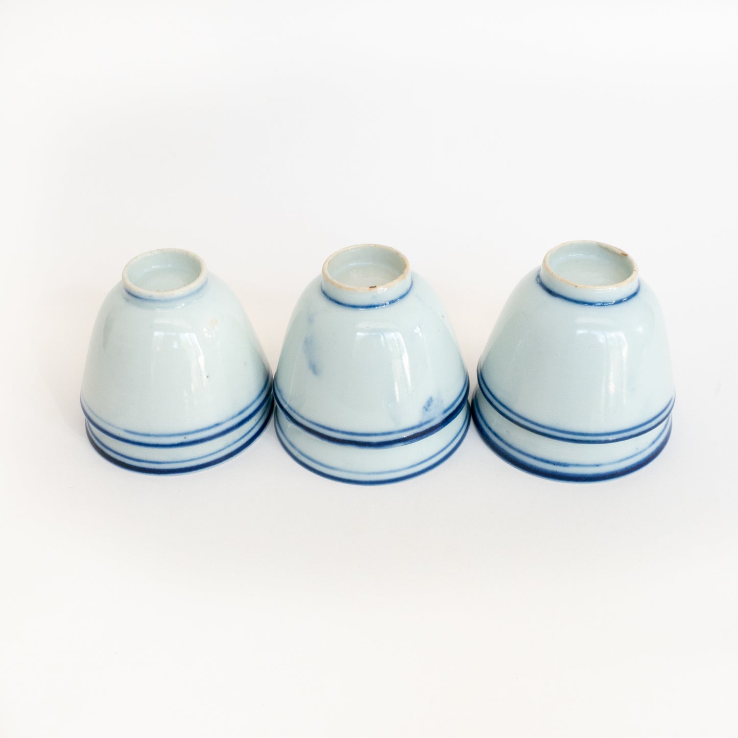100ml Late Qing Dynasty Large Blue Line Cup A