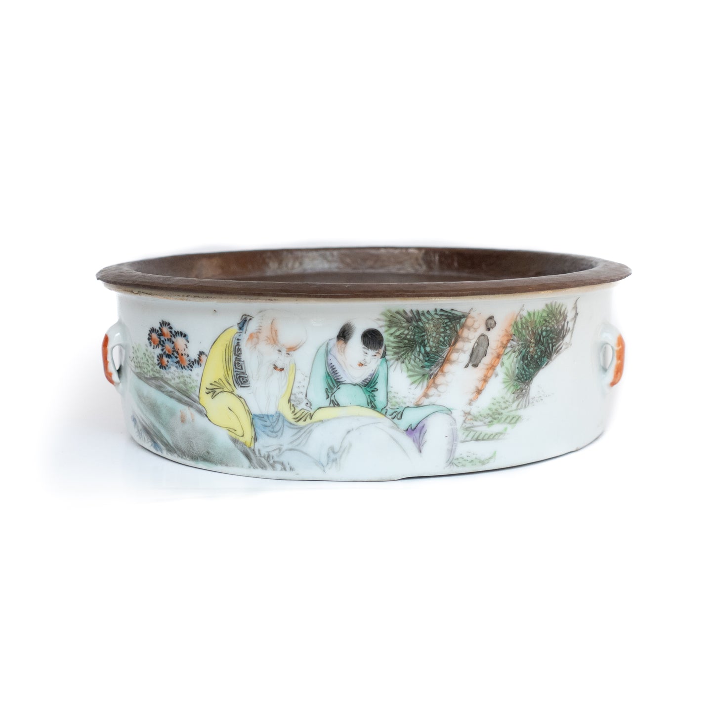 21cm Antique Handmade Tea Tray