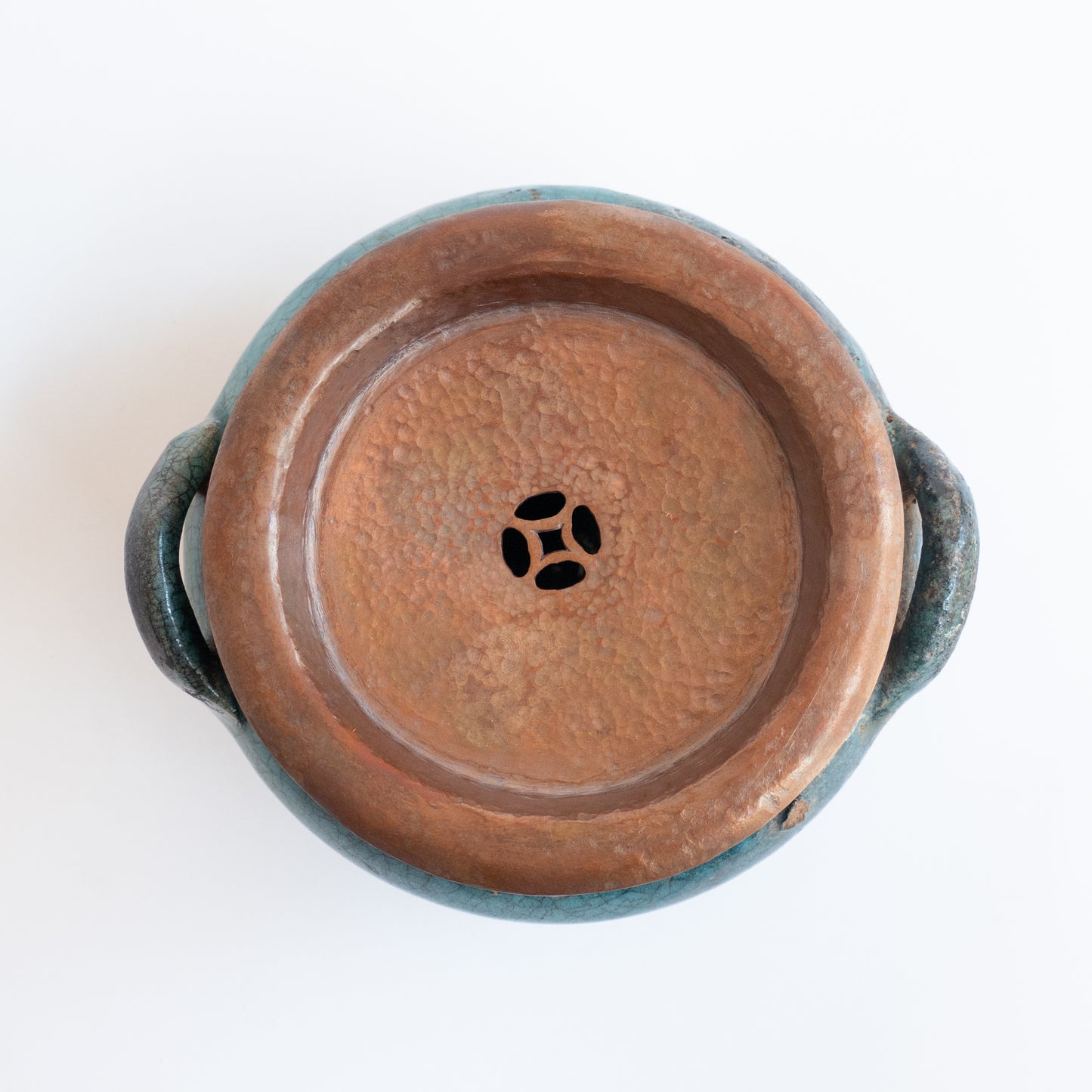 15cm Antique Huaning Handmade Tea Tray
