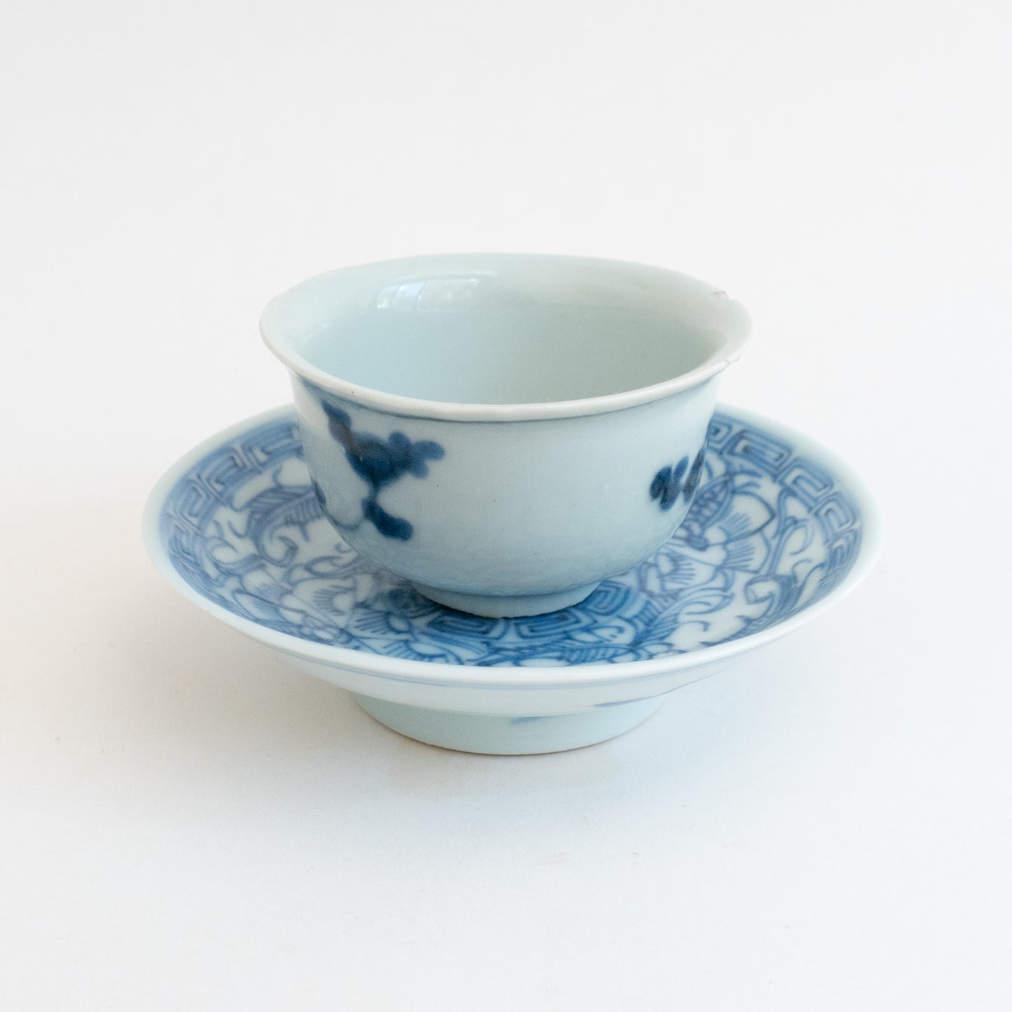 10cm Qing Dynasty Sun Flower Plate B