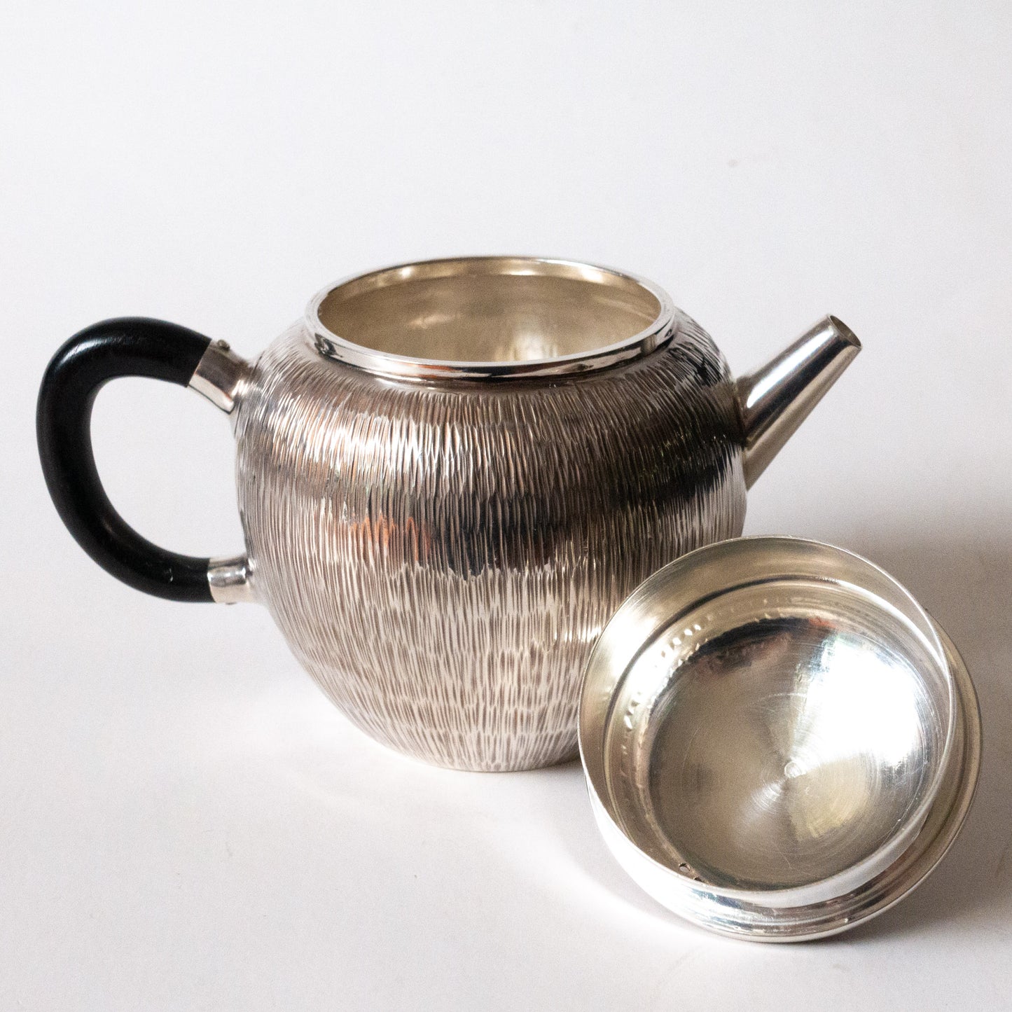 225ml Pure Silver Teapot - Handmade