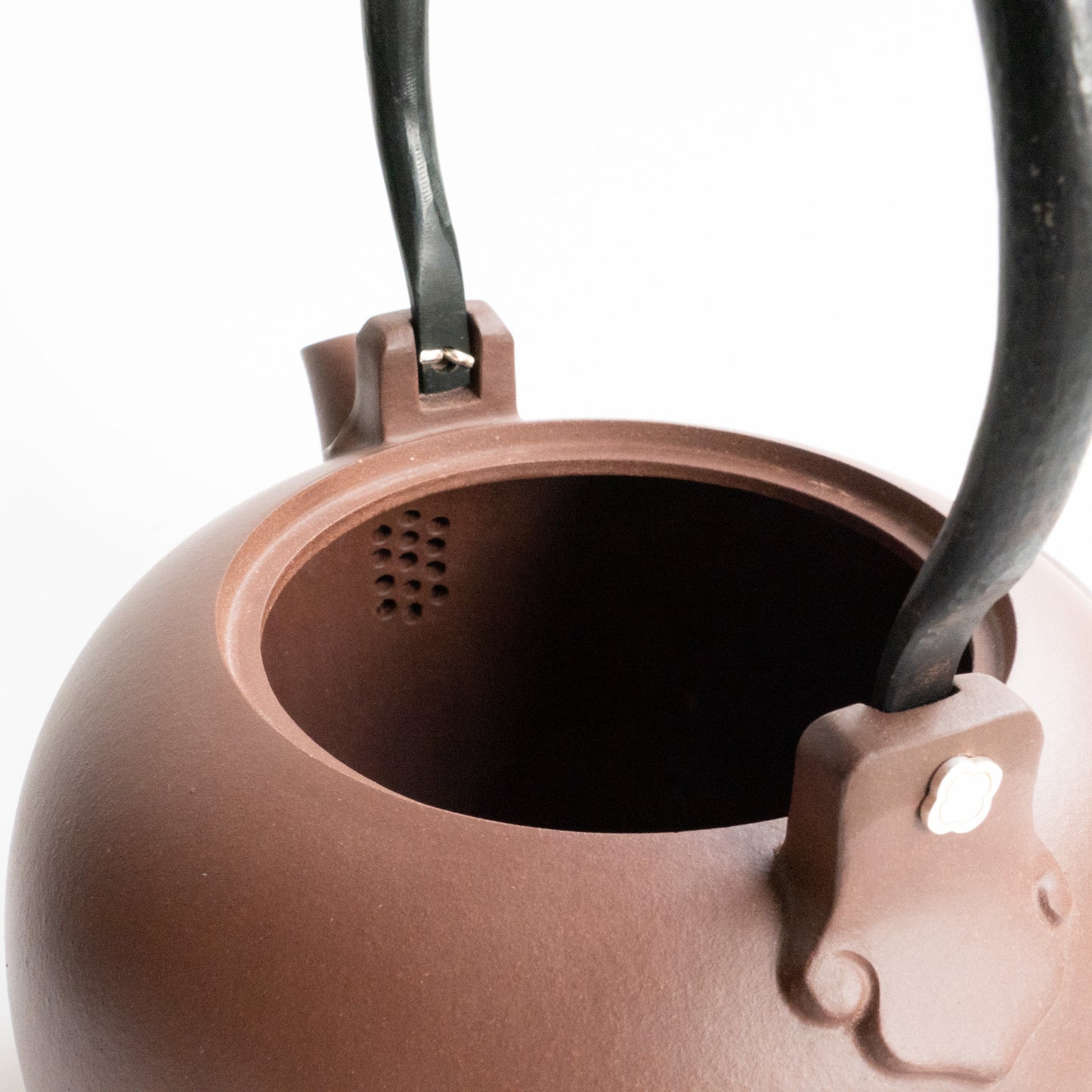 1.2L Fang Xia "Zhong Cao Qing" Zisha Kettle (紫砂烧水壶)