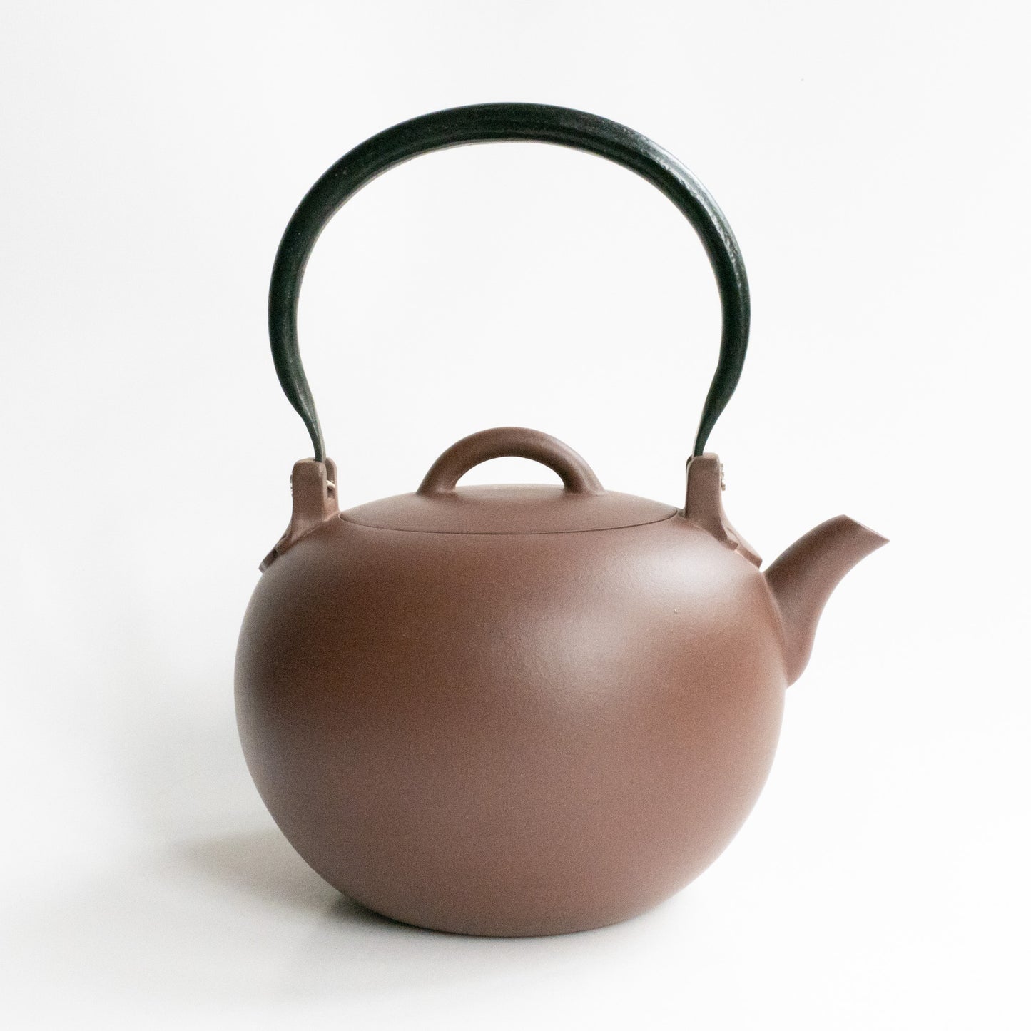 1.2L Fang Xia "Zhong Cao Qing" Zisha Kettle (紫砂烧水壶)