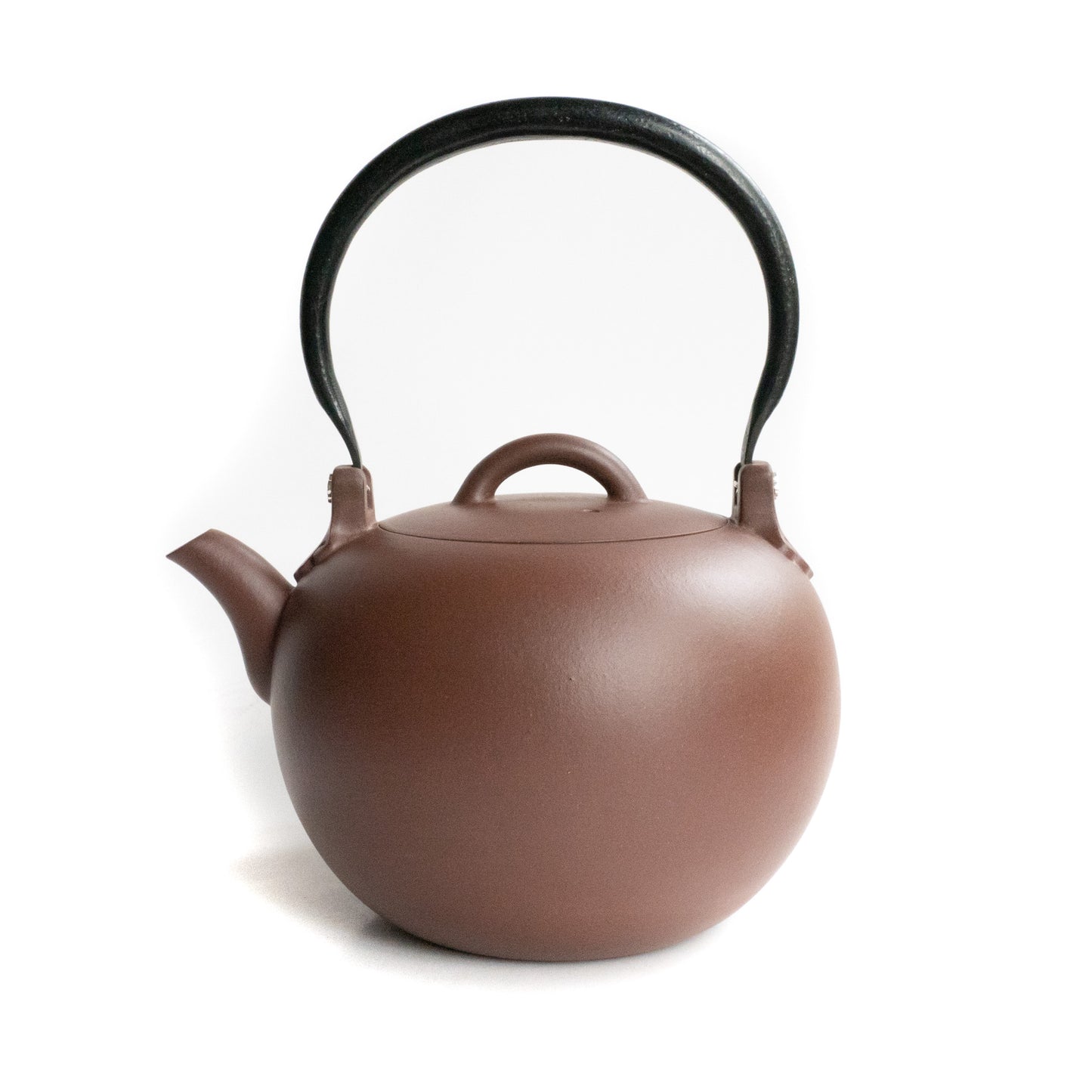 1.2L Fang Xia "Zhong Cao Qing" Zisha Kettle (紫砂烧水壶)