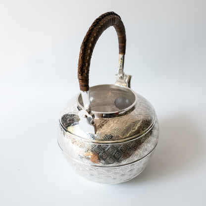 1.2L .999 Silver Kettle (Carved)