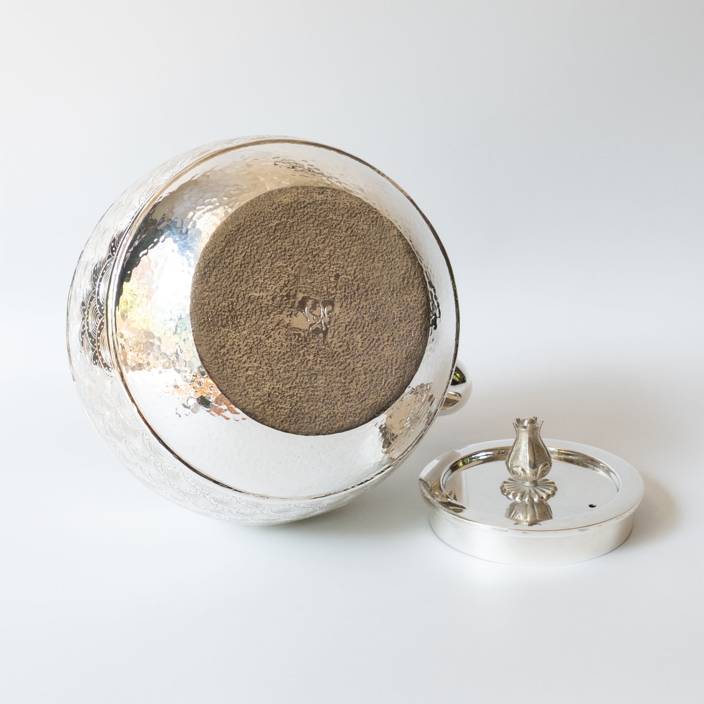 1.2L .999 Silver Kettle (Carved)