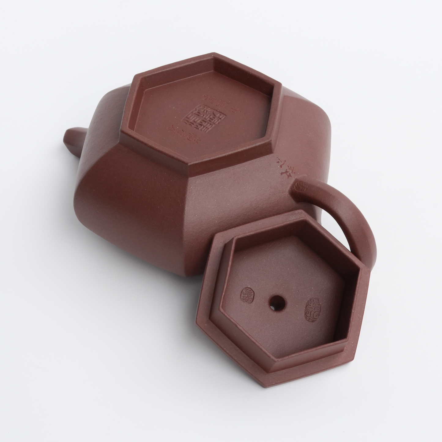 200ml Ma Yong Qiang Handmade Hexagonal Yixing Teapot