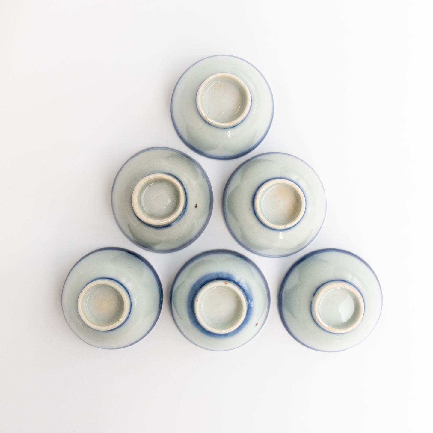 15-20ml Late Qing Dynasty Blue Line Cup