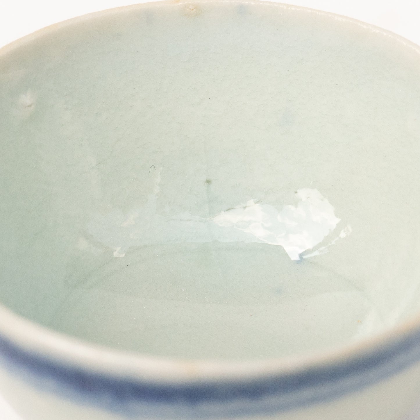 15-20ml Late Qing Dynasty Blue Line Cup