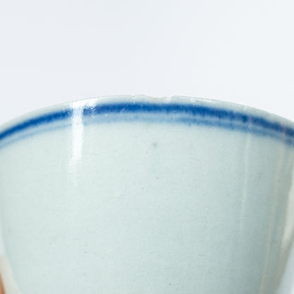 100ml Late Qing Dynasty Large Blue Line Cup A