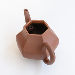 120ml Da Hongni Hexagonal Pear Shape Yixing Teapot