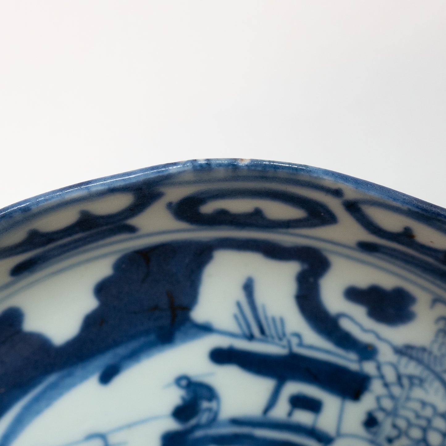 16.8 cm Qing Dynasty Bird Plate I