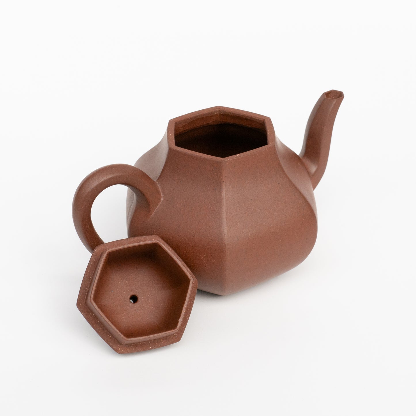 120ml Da Hongni Hexagonal Pear Shape Yixing Teapot