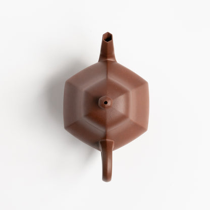 120ml Da Hongni Hexagonal Pear Shape Yixing Teapot