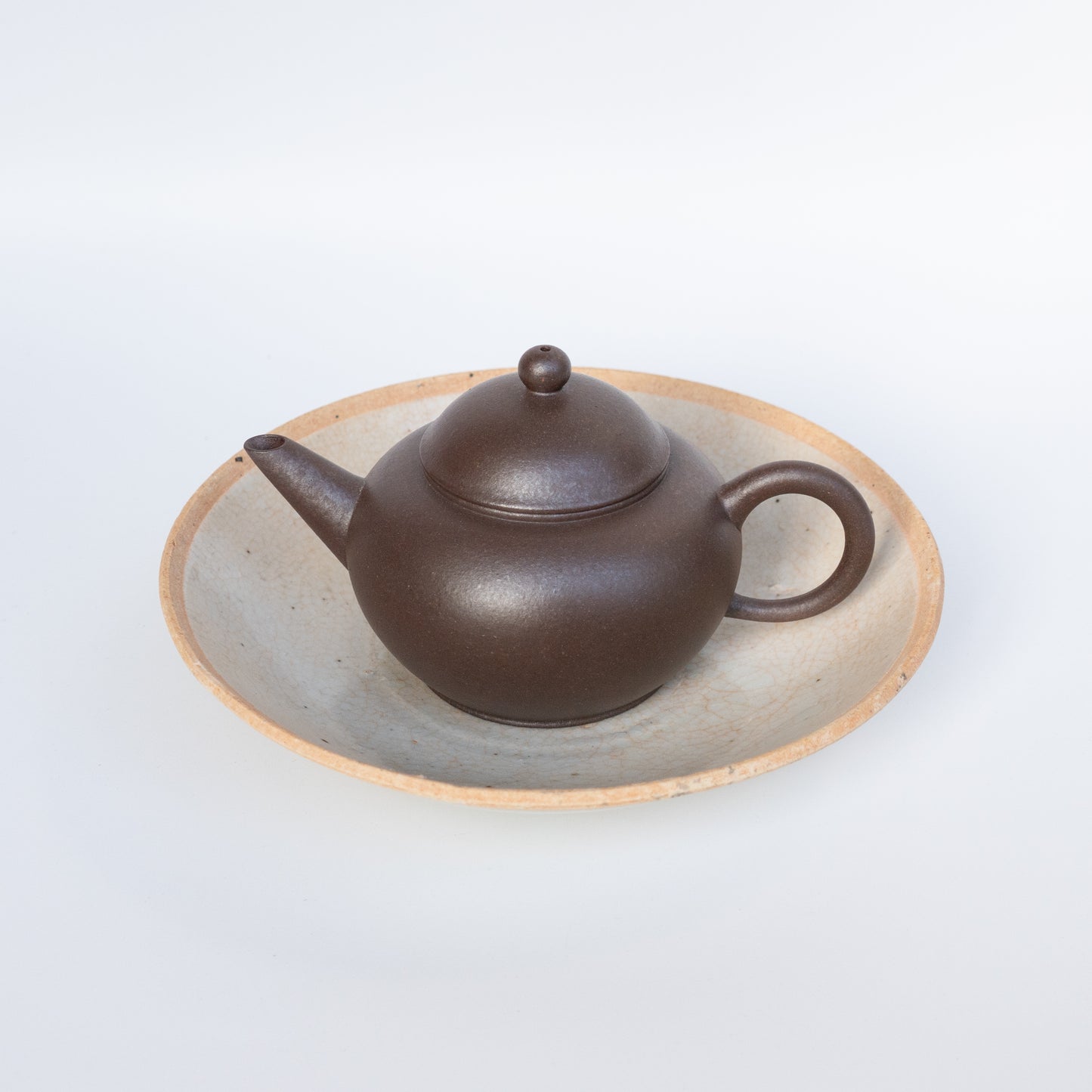 120ml FangXia Woodfired Zhong Cao Qing Yixing Shuiping Teapot