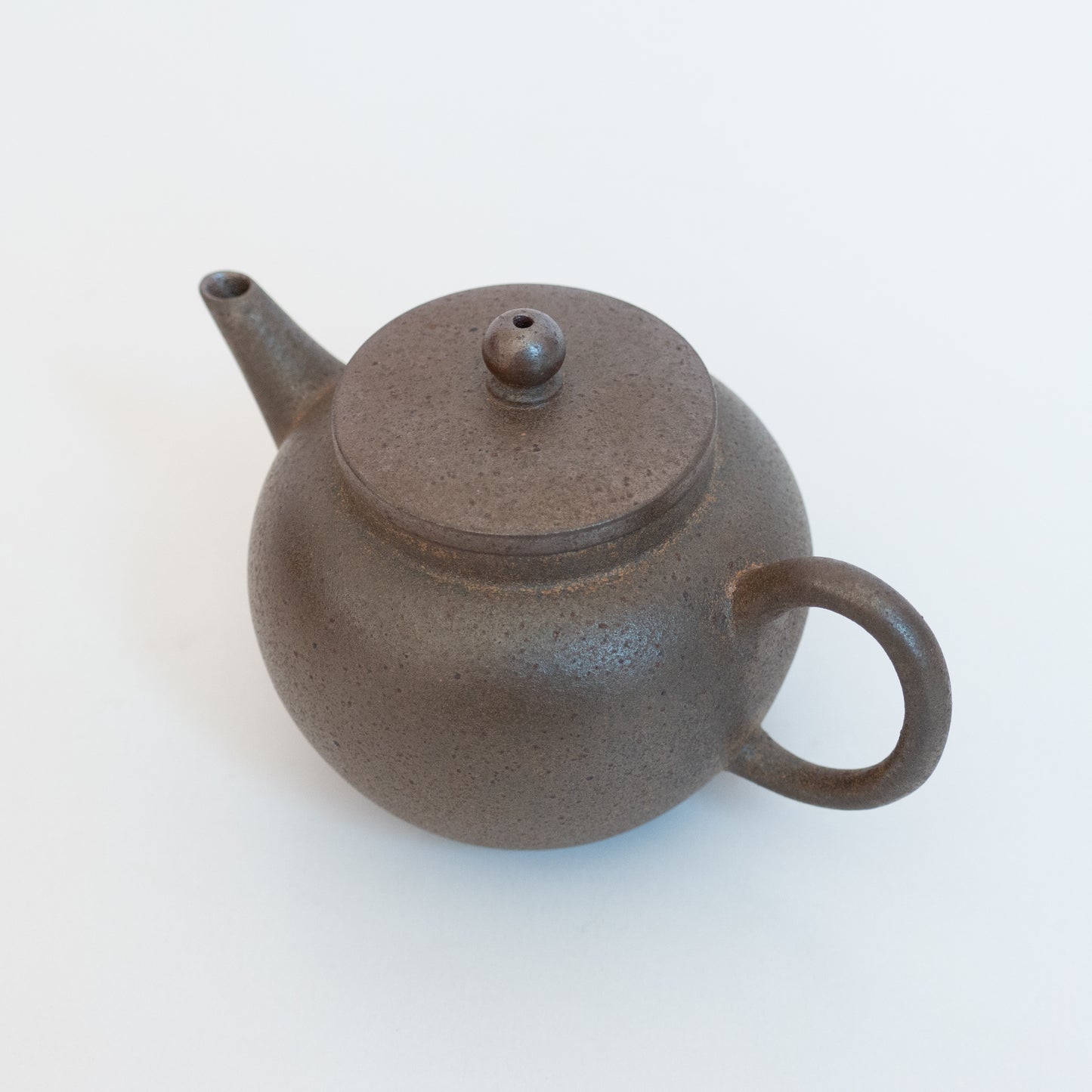 125ml Fang Xia Woodfired - Zhong Cao Qing Yuan Zhu (Round Pearl) Yixing Teapot B