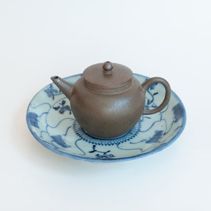 125ml Fang Xia Woodfired - Zhong Cao Qing Yuan Zhu (Round Pearl) Yixing Teapot B