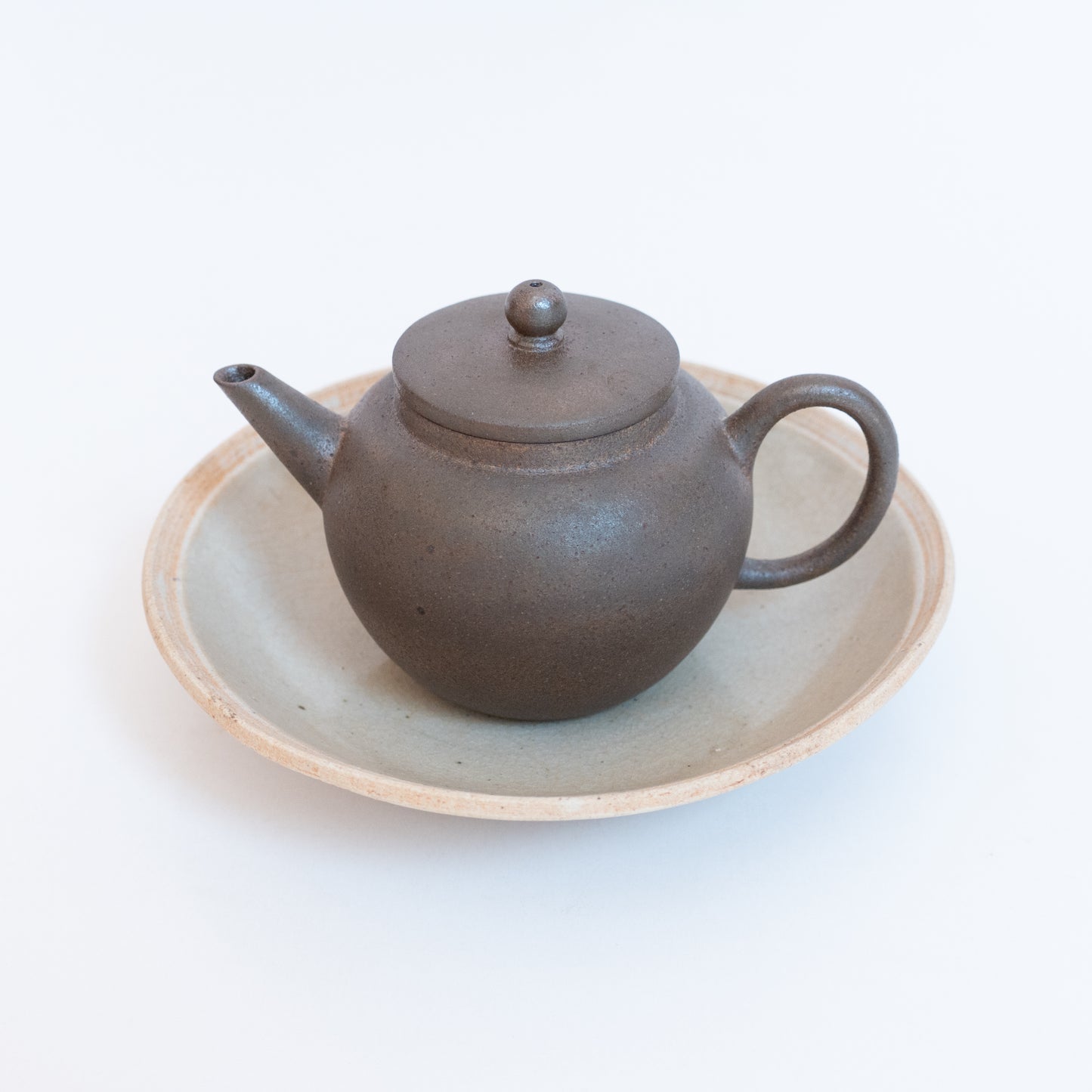 125ml Fang Xia Woodfired - Zhong Cao Qing Yuan Zhu (Round Pearl) Yixing Teapot C