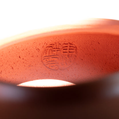 130ml Aged Zhuni Pan Hu Teapot by Hui Xiang Yun