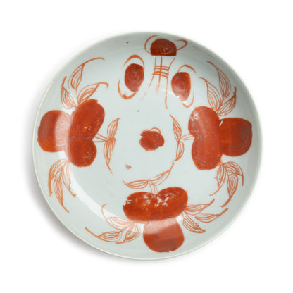 Late Qing Dynasty Peach Plate